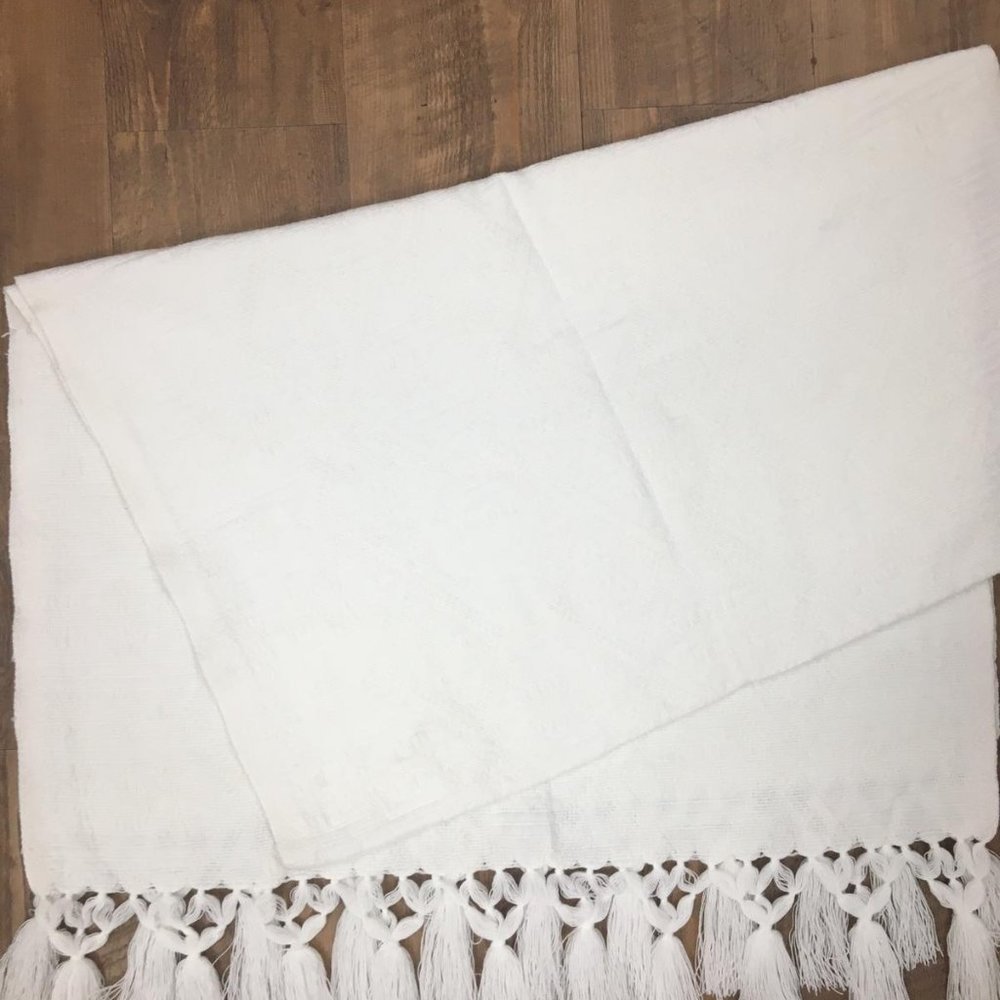 New Mexican Woven Shawl Tribal Ethnic Scarf  - Picture 3 of 5